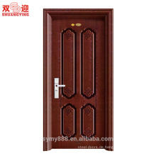 Anti-Diebstahl Einblatt Eisen Stahl Metall Tür Warmgewalzte Stahl / verzinktem Stahl Eingangstür